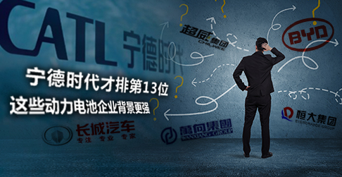 寧德時代才排第13位 這些動力電池企業背景更強