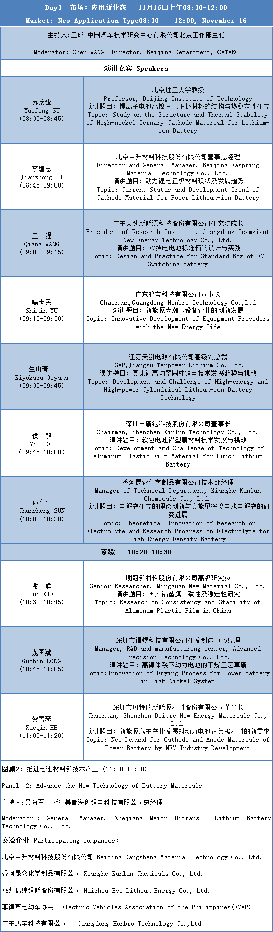 CBIS2019大會議程及部分參會企業名單公布